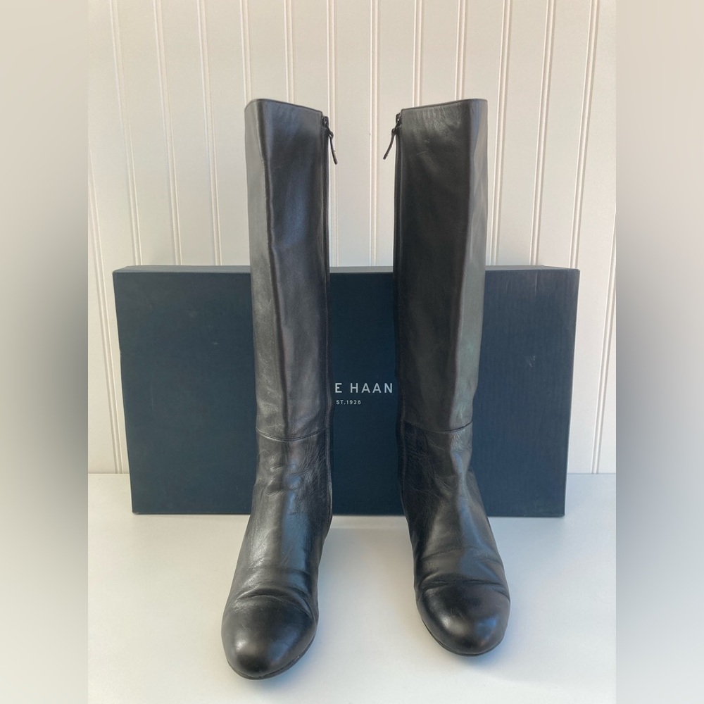 Cole Haan Tali Grand Tall BT40 Boots Black 8 New